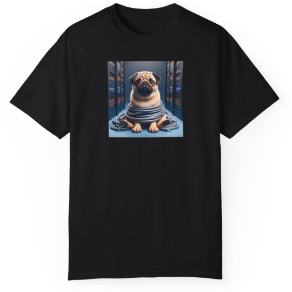 Krypto Technologies™ Unisex Garment-Dyed T-shirt - Pug Version